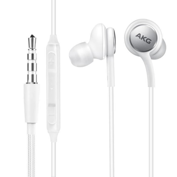 3,5 mm jack in-ear øretelefoner Originale Samsung mikrofonknapper hvid