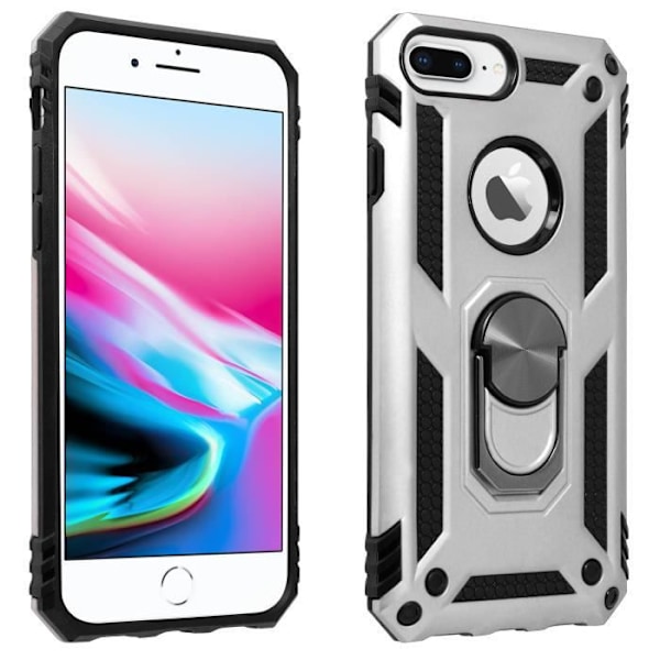 Coque - AVIZAR - iPhone 6/6S/7/8 Plus - Hybride - Silver - Inbyggd videostöd Pengar