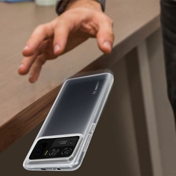 "Skydd - Xiaomi - Mi 11 Ultra 5G - Mjuk Silikon - Ultra-Tunn - Transparent Vit" Klar vit