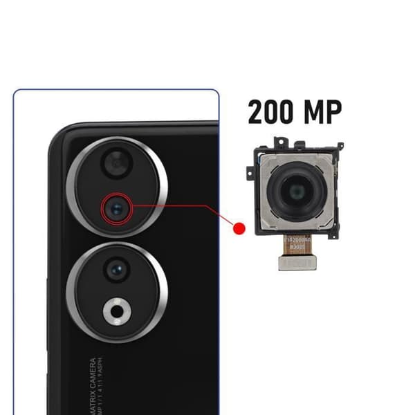 Hovedbagkamera til Honor 90 200MP Sort Svart