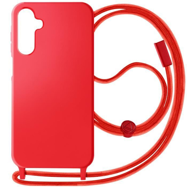 Semi-Stiv Cord Case til Samsung Galaxy A15 - AVIZAR - Rød - Rigid - Syntetisk - Glat - Blandet Röd