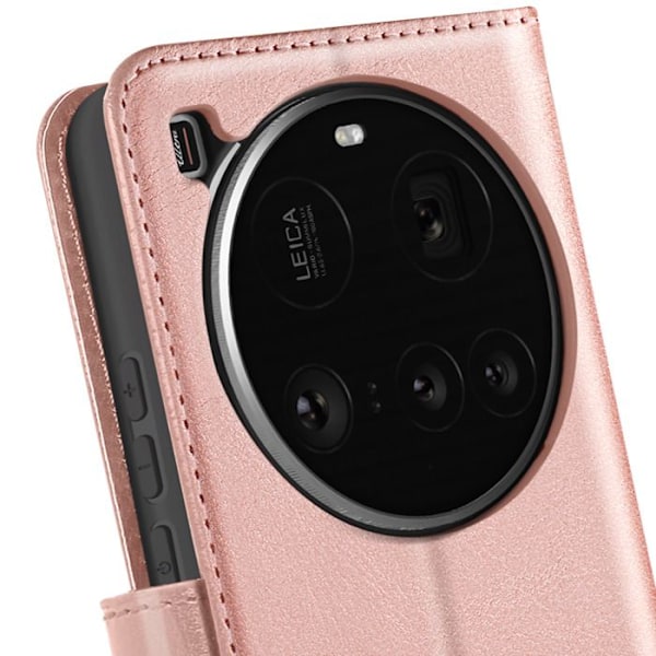 Xiaomi 15 Ultra - Kotelo, Kelpä, Lompakko, Tuki, Mayaxess, Rose Champagne Rosa