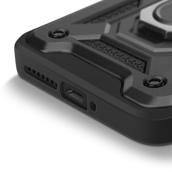 Coque til Xiaomi 15 Ultra Ring Support med Kamera Beskyttelse Mayaxess Sort Svart