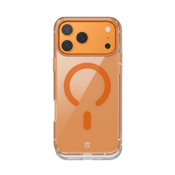 iPhone 17 Pro Max MagSafe Cover Metal Stødabsorberende 2m Premium FORCE CASE Orange Apelsin