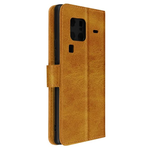 Vivo X80 Pro Wallet Case Video Support Function ruskea brun