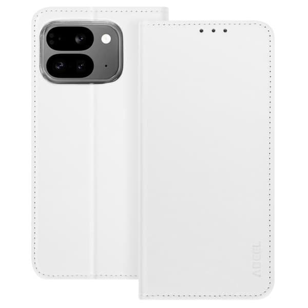 Etui til Google Pixel 9 Pro Fold - Abeel - Hvid - Anti-RFID - Kortpladser - Magnetlukning Vit