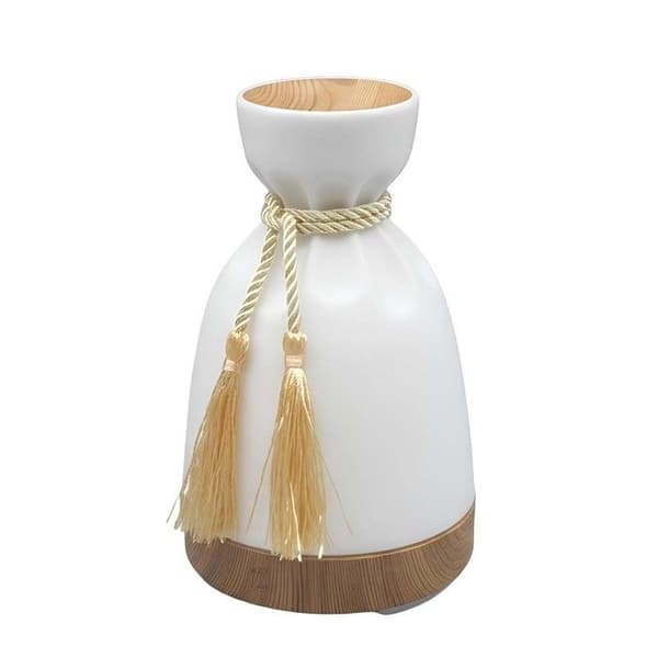 Aromadiffusor och luftfuktare - AVIZAR - Elegant flaska - 200 ml - Vit - Tyst Vit