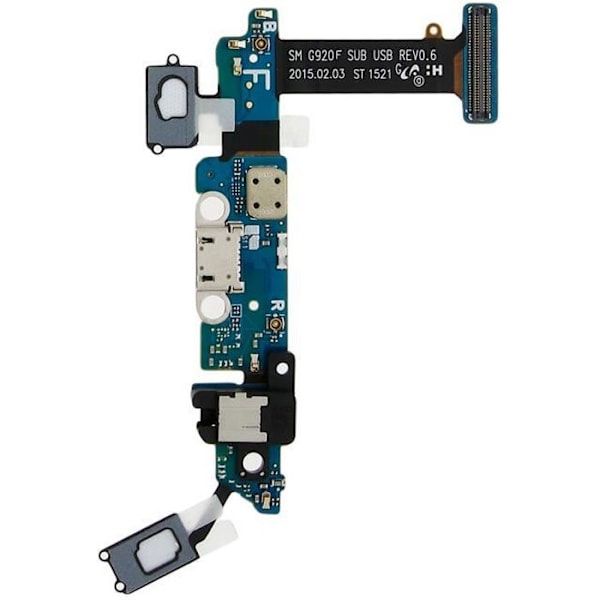 Ladebånd - Samsung - Galaxy S6 - Micro-USB - Jack 3.5 - Sort
