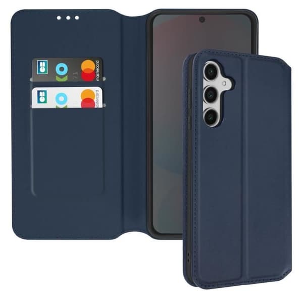 Etui - AVIZAR - Samsung Galaxy S24 FE - Klap - Video Support - Kortholder Blå