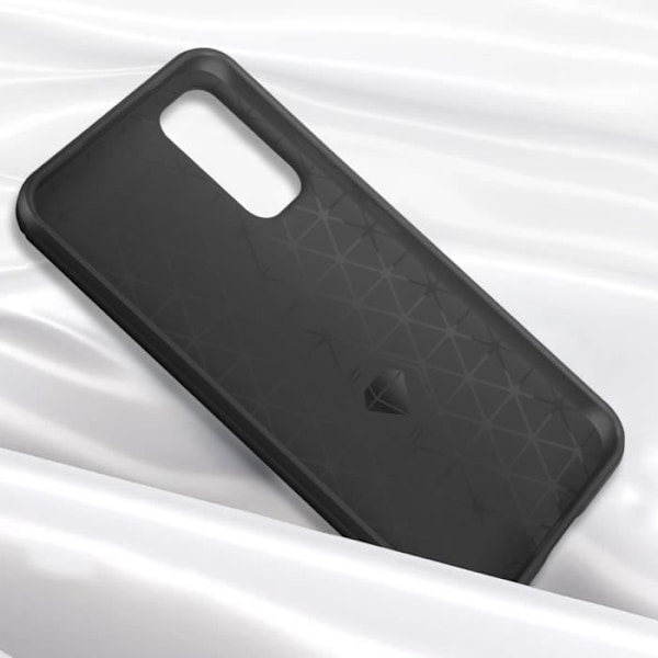 Fodral till Samsung Galaxy A34 5G - AVIZAR - Förstärkt mjuk - Svart - Kolborstad effekt Svart