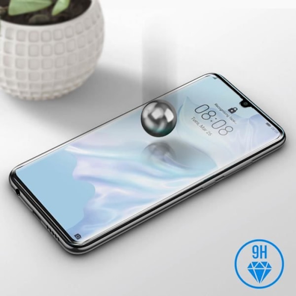 Näytönsuojakalvo - AVIZAR - Huawei P30 - 9H joustava lasi - Iskunkestävä - Läpinäkyvä Transparent