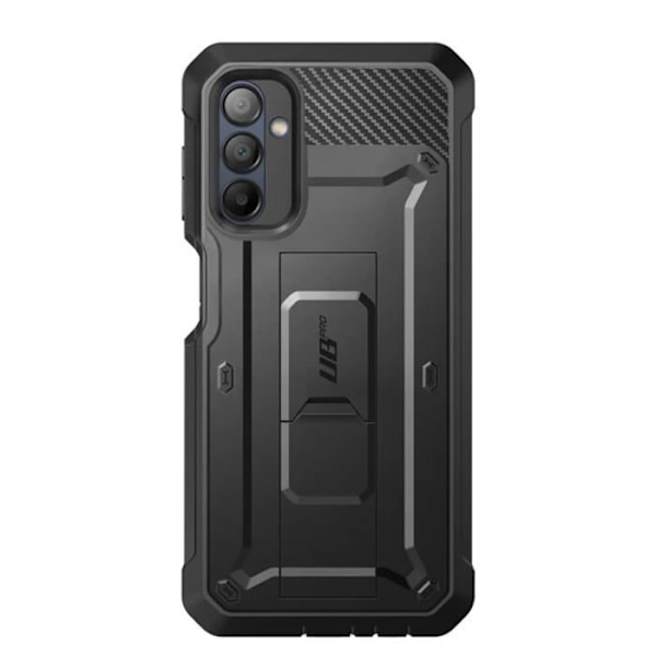 Samsung Galaxy A15 Shockproof Full Cover Case med Kickstand Support Supcase Sort Svart