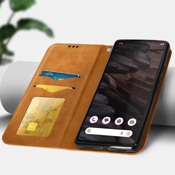 Google Pixel 7a Wallet Case Brunt etui