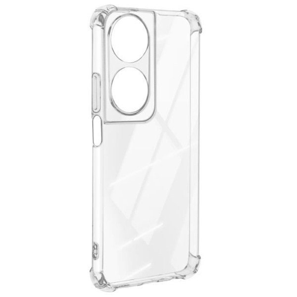 AVIZAR halvstyvt fodral till Honor 90 Smart - Transparent - Stötsäker förstärkta hörn Transparent