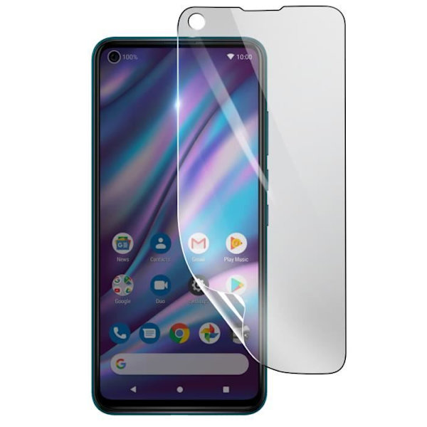 Skärmskydd - 3MK - Wiko View 5 - Stötsäker Hydrogel - Transparent - Reptålig Transparent