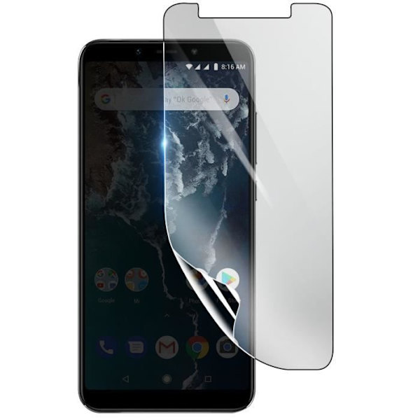 Skärmskydd - 3MK - Xiaomi Mi A2 Lite - Stötsäker Hydrogel - Genomskinlig - Reptålig Transparent