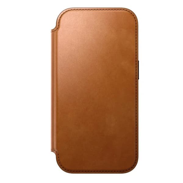 iPhone 18 Pro Etui i Læder Kompatibel med MagSafe og Qi2 Stødabsorberende Nomad Lys Brun brun