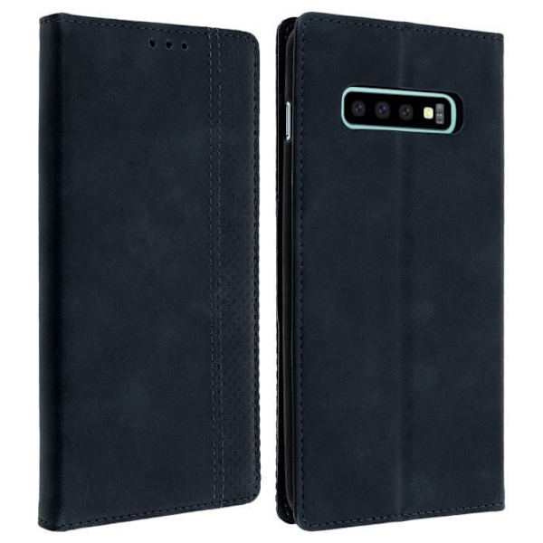 Kotelo - Samsung - Galaxy S10 - Folio-kotelo - Korttipidike - Integroitu tuki - Sininen Blå