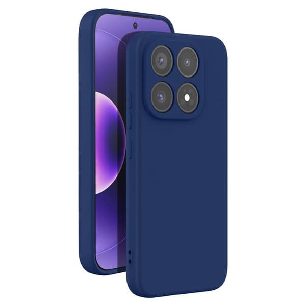 Xiaomi 17 Soft-Touch Silikoni Kuori Fast Cover Sininen yö Blå