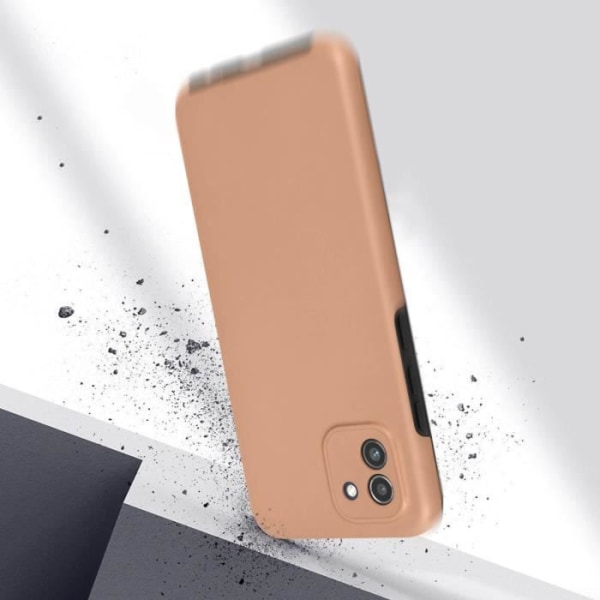 AVIZAR Helkroppsfodral för Samsung Galaxy A03 - Champagnerosa - Mjukt och hårt - 360° skydd Champagne rosa