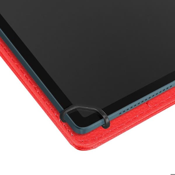 Universal Etui til Tablets - AVIZAR - 13 tommer - Rotérbar 360° - Kunstlæder - Rød Rød