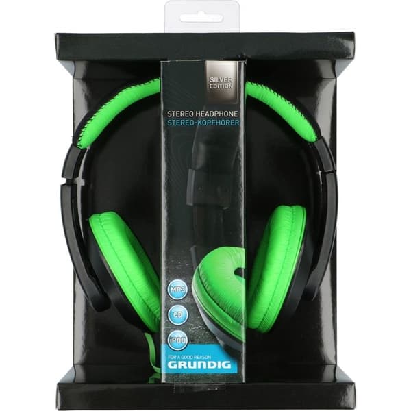 Grundig kablede hovedtelefoner (grøn)