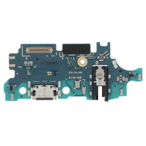 Alkuperäinen Samsung A15 USB-C latausliitin mikrofonilla ja Samsung-jack-liittimellä Musta Svart