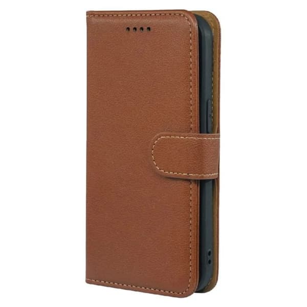 Plånboksfodral för Xiaomi Poco F8 Pro Litchi-textur Anti-RFID Brun brun