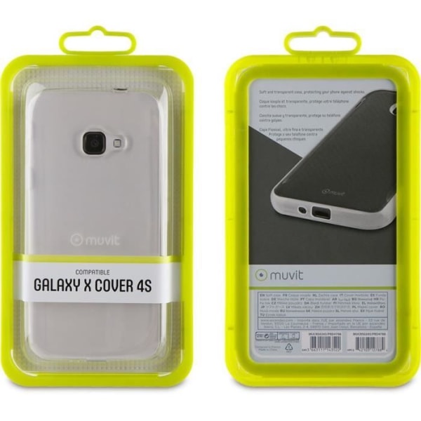 MUVIT Transparent Crystal Mjukt fodral: Samsung XCover 4 / XCover 4S