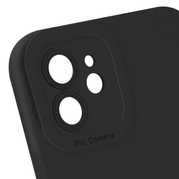 Cover til iPhone 11 - AVIZAR - Silikone Mat - Forstærket beskyttelse - Soft-touch - Elegant Svart
