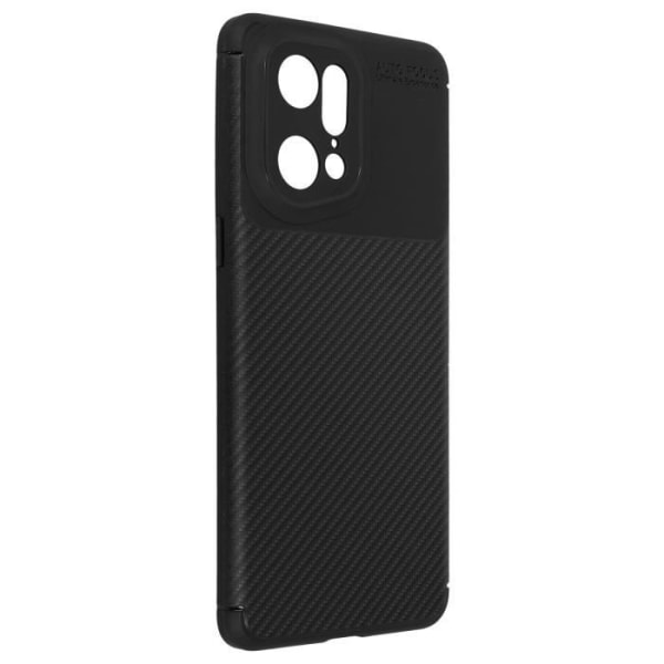 Oppo Find X5 Pro Carbon Effect Blødt Anti-Slip Case Sort