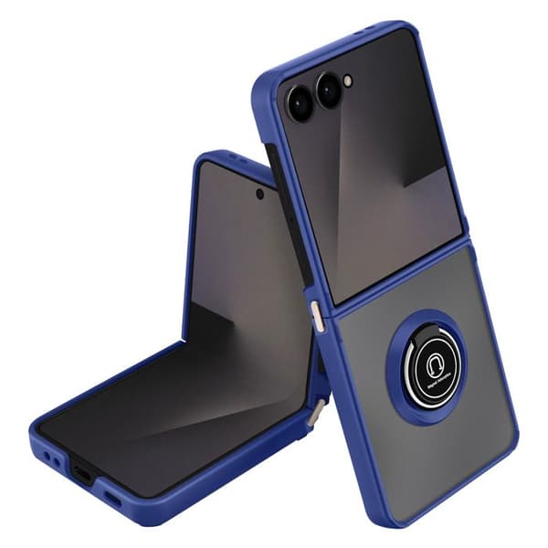Ko för Samsung Galaxy Z Flip 7 Fällbar med Magnetring Blå Blå