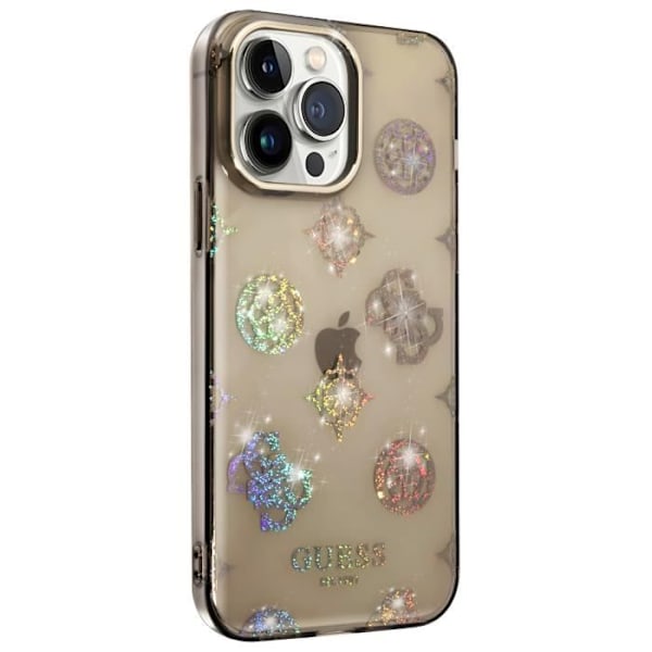 Coque til iPhone 14 Pro Stødabsorberende Højere Kanter Guess Sort Svart