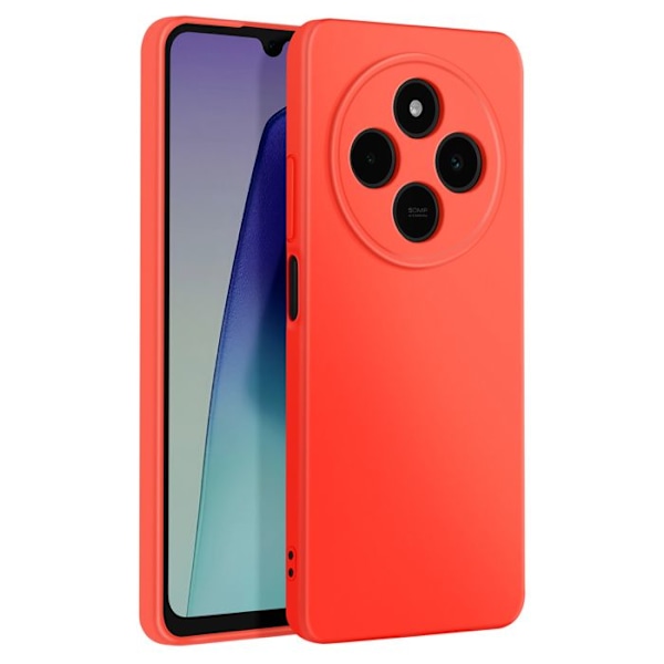 Xiaomi Redmi 14C puolijäykkä Soft-touch Anti-traces Oranssi kuori Orange