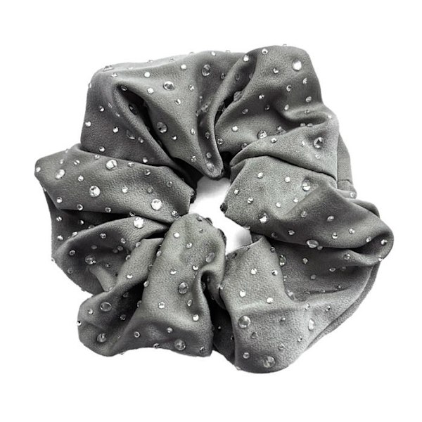 Chouchou - AVIZAR - Satin Krystal Glitter - Grå - Blød - Elegant Grå