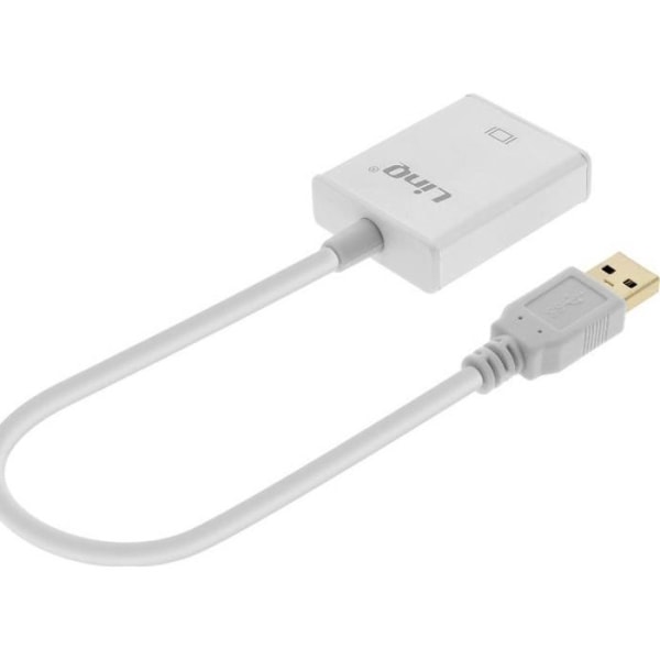 Videoadapter - LinQ - USB 3.0 till HDMI Hon - Full HD 1920x1080 - Färg Silver - 24g Pengar