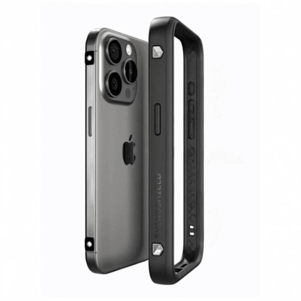 Pakke Gamer til iPhone 16 Pro Max Skærmbeskyttelse / Bumper Cover Rhinobuff Rhinoshield Sort Svart