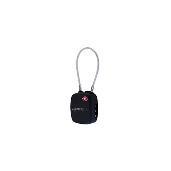 Cypressresor Boompods med TSA-certifierad kod och integrerad ansluten tagg (Apple Find My) Svart Svart