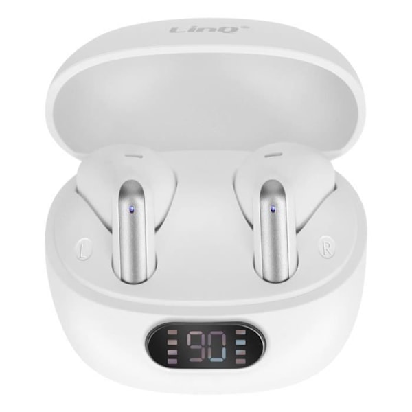 Bluetooth-hörlurar - LINQ - In-Ear - Touchkontroll - Batteritid 5H - Svettresistent Vit