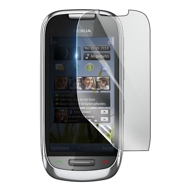 Näytönsuoja - 3MK - Nokia C7 - Iskunkestävä Hydrogeeli - Läpinäkyvä - Naarmuuntumaton Transparent