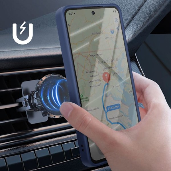 Kuori Oppo Reno 13 F / 13 FS Magneettirengas Läpinäkyvä Yönsininen Blå