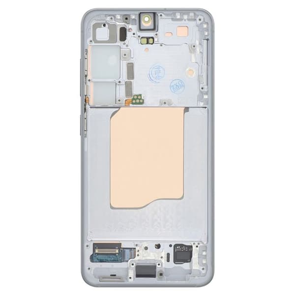 Ersättnings LCD-skärm för Galaxy S25 med Relife Silver-chassi Grå
