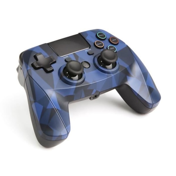 Gamepad - SNAKEBYTE - Game Pad S trådløs controller til PS4 - Bluetooth - Blå Camouflage - Vibration svart