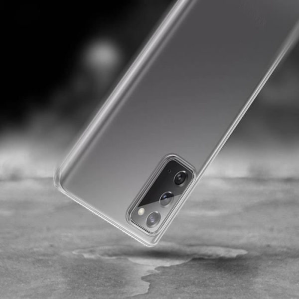 Skydd - Samsung - Galaxy Note 20 - Transparent Vit - Förstärkt - Antisläppande Klar vit