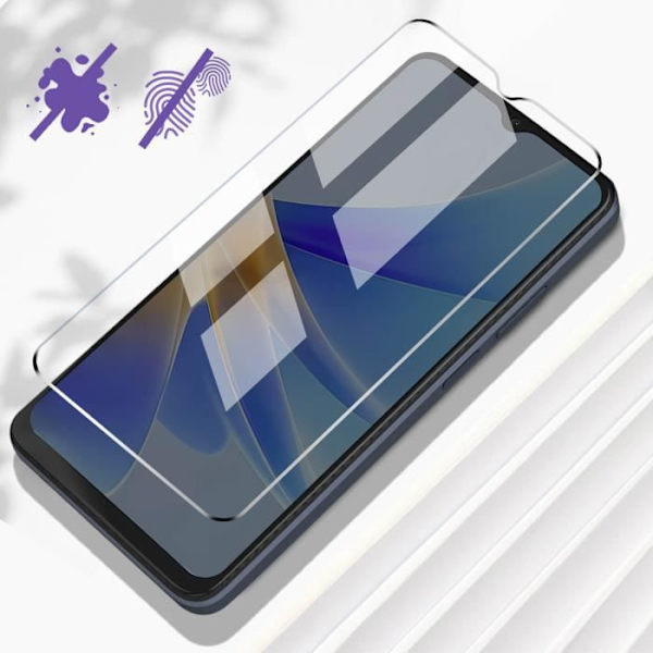 Näytön suojakalvo - AVIZAR - Karkaistu lasi - Oppo A17 - Realme C33 - 9H naarmuuntumaton - Ultraohut Transparent