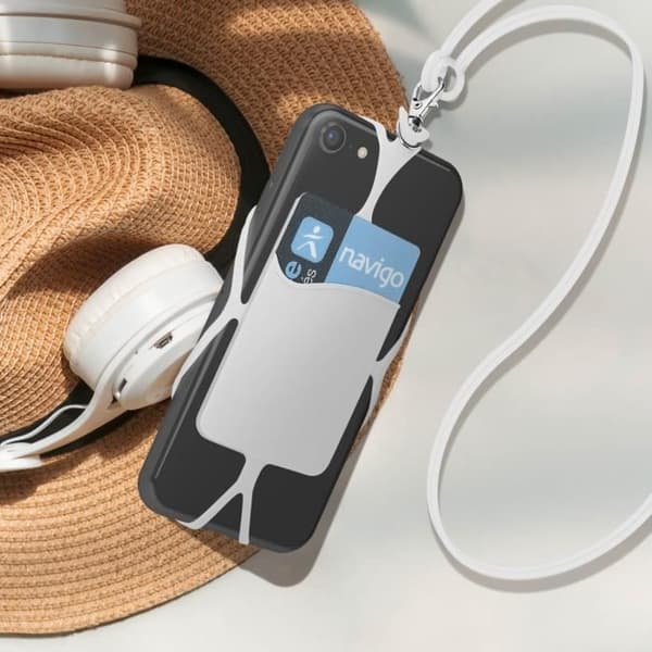 Coque Cordon - AVIZAR - Universel - Silikone - Hvid - Fleksibel Vit