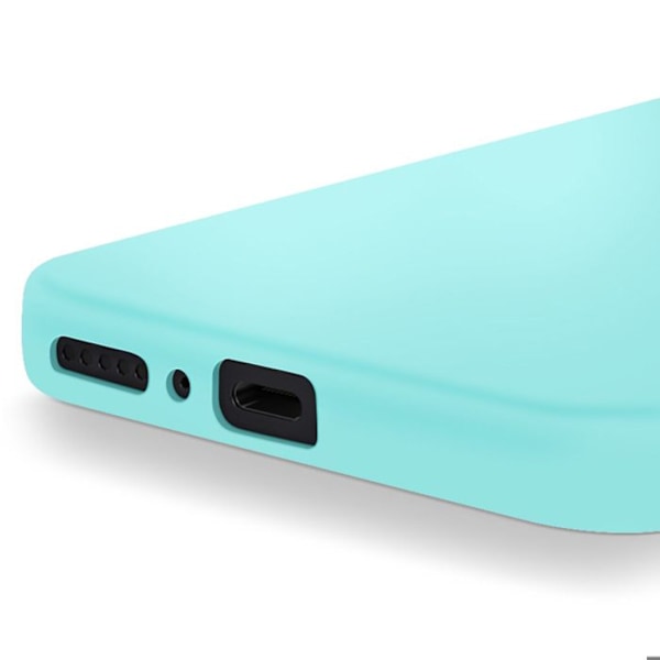 Coque för Xiaomi Redmi Note 14 5G Semi-rigid Soft-touch Anti-spår Turquoise Blå