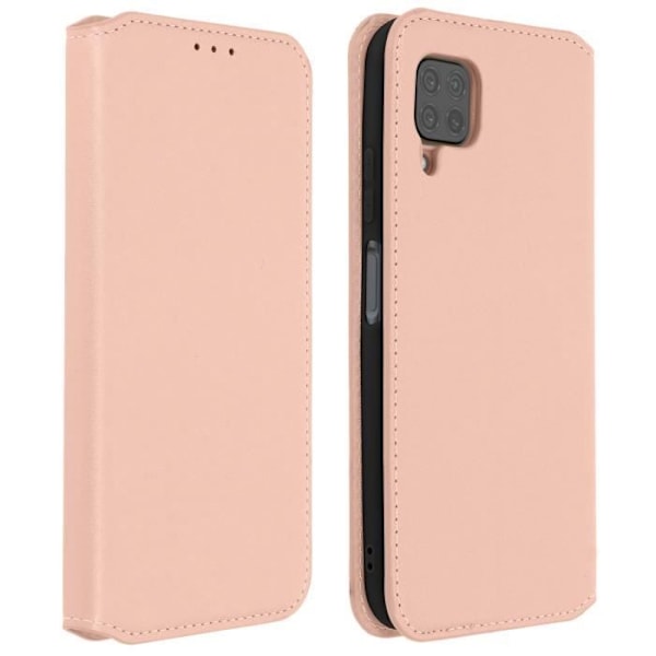 Kotelo - AVIZAR - Huawei P40 Lite - Ekologinen nahka - Rose gold - Tukitoiminto Rose guld