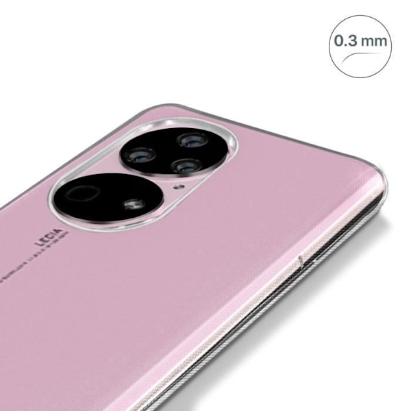 Skyddsfodral - AVIZAR - Huawei P50 Pro - Mjuk silikon - Transparent Vit - Optimal skydd Klar vit