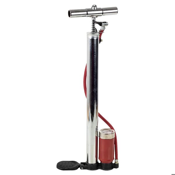 Högtryckspump för cykel 120 PSI Multi Valve Silver Grå